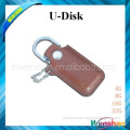 2015 top sale leather USB Flash Drive /USB metal leather